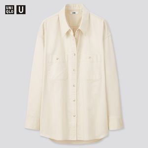 Uniqlo U WOMEN U DOUBLE POCKET OVERSIZE SHIRT